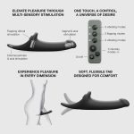 Вібронасадка для страпону з вакуумною стимуляцією Strap-On-Me Multi Orgasm Dildo