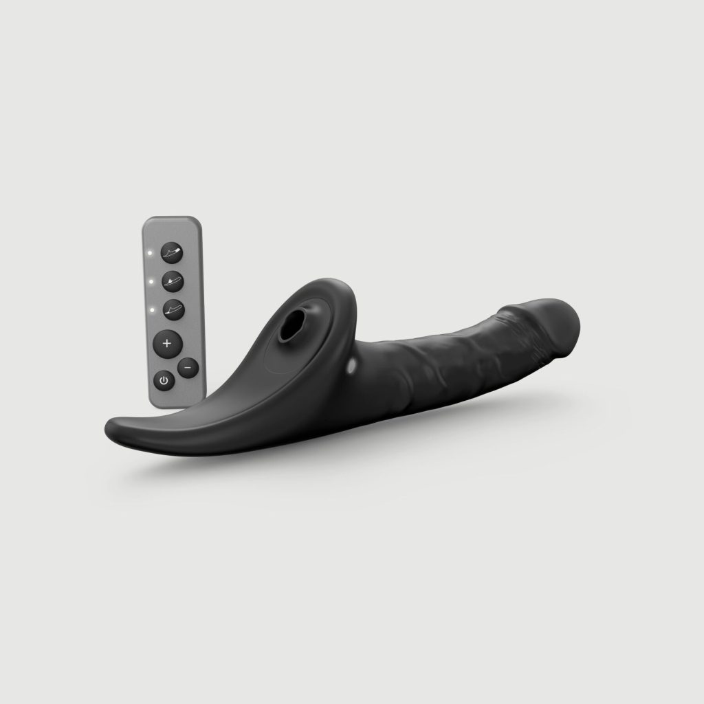 Вибронасадка для страпона с вакуумной стимуляцией Strap-On-Me Multi Orgasm Realistic Dildo