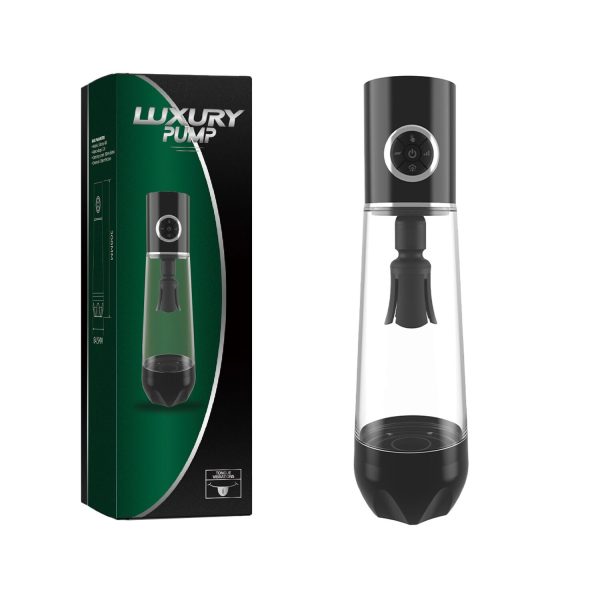Автоматическая вакуумная помпа Men Powerup Luxury Pump с вибромассажем