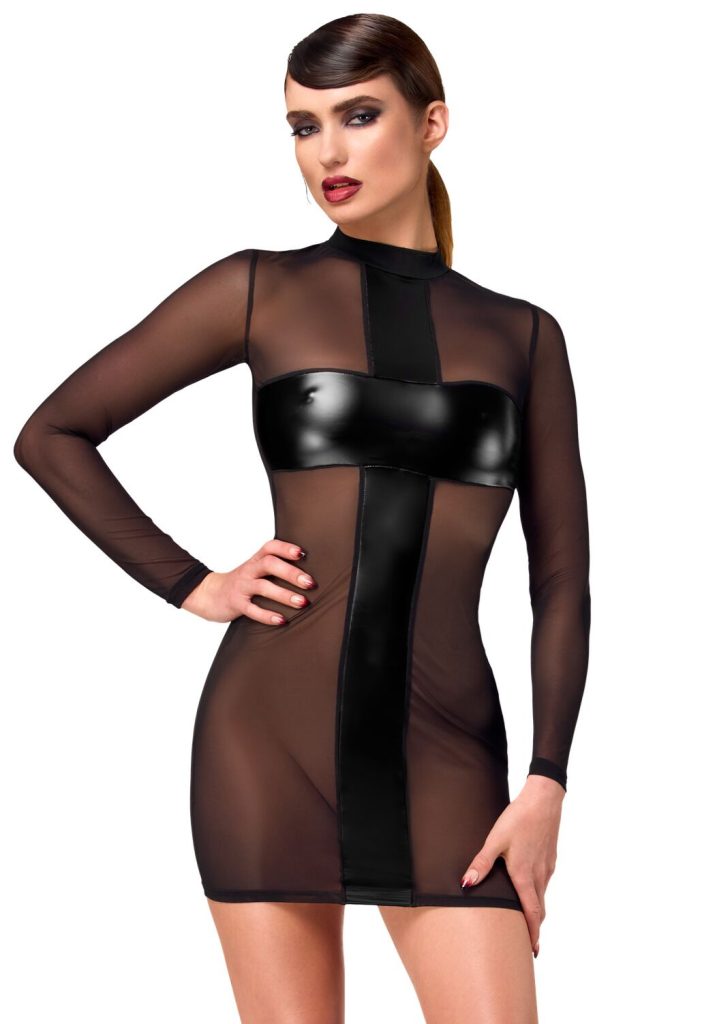 Сукня Noir Handmade F369 Cro fire Me h & Wetlook Mini dre