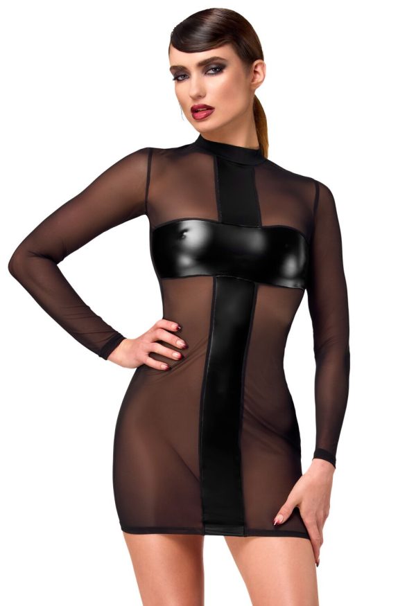 Сукня Noir Handmade F369 Crossfire Mesh & Wetlook Mini dress