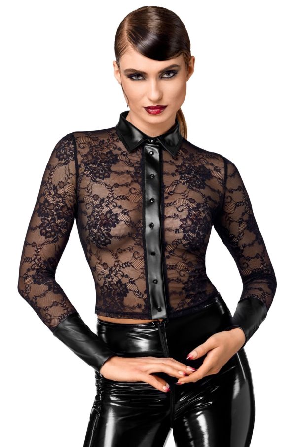 Блуза Noir Handmade F377 Noirelle Lace Button-up Shirt