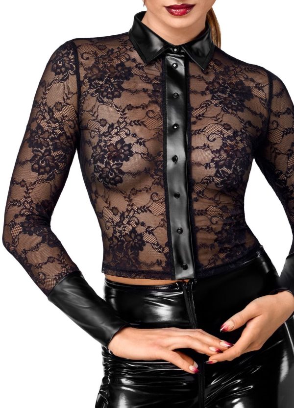 Блуза Noir Handmade F377 Noirelle Lace Button-up Shirt