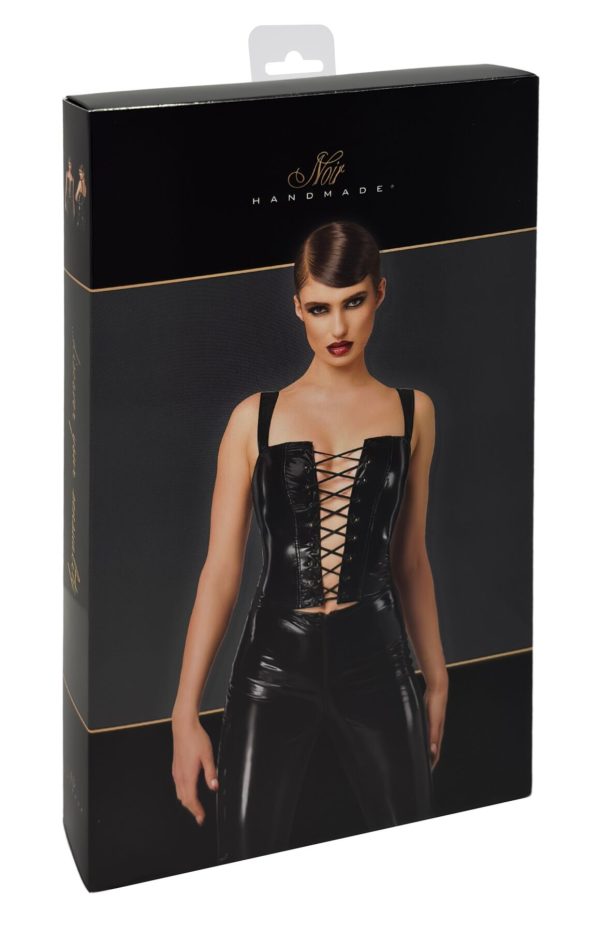 Корсет Noir Handmade F379 Dominae Frontbind PVC Corset Top