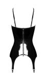 Корсет з підв'язками для панчіх Noir Handmade F381 Dominae Venom PVC corset-belt