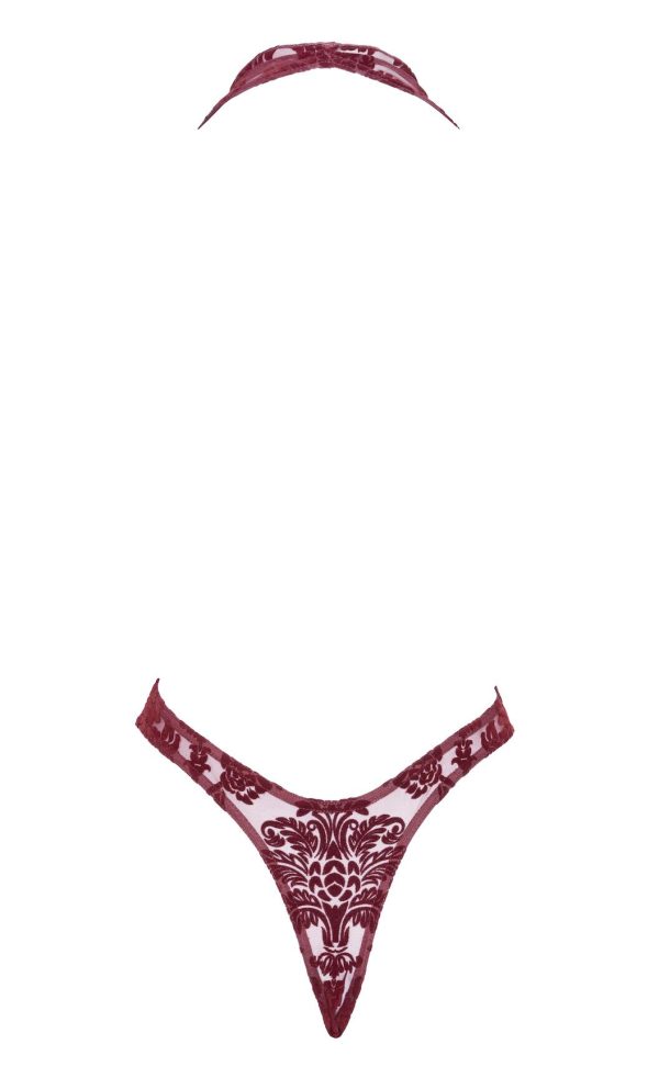 Боді Noir Handmade F386 Kink Royal cascade bodysuit