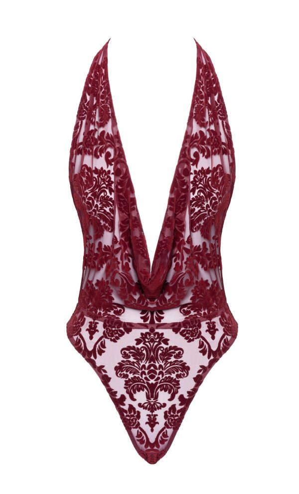Боді Noir Handmade F386 Kink Royal cascade bodysuit