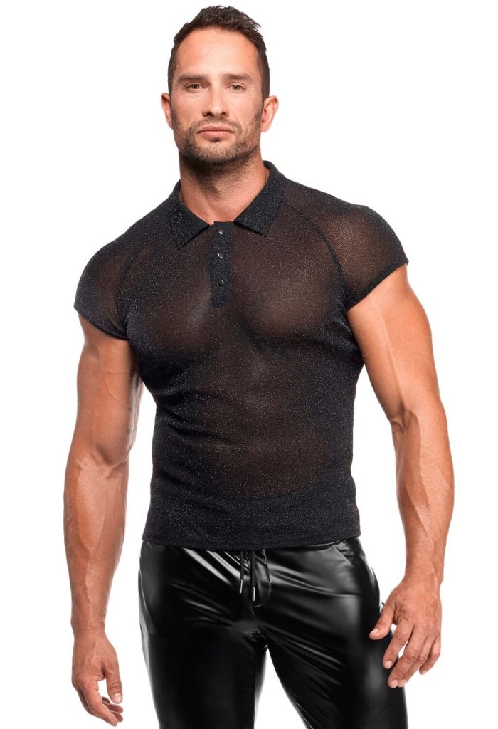 Чоловіче поло Noir Handmade H082 Onyx veil polo