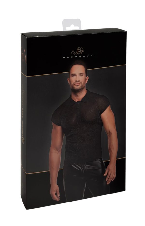 Чоловіче поло Noir Handmade H082 Onyx veil polo