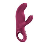 Вибратор-кролик Fun Factory MISS BI Wine 2 независимых мотора, диаметр 4,2 см