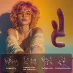 Смарт-пульсатор Magic Motion Magic Duet Bordeaux, подвійний, 10 режимів пульсації, 10 режимів вібрації