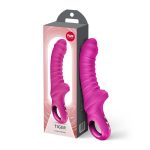 Вібратор для точки G Fun Factory TIGER Magenta, ребристий, підходить для анальної стимуляції