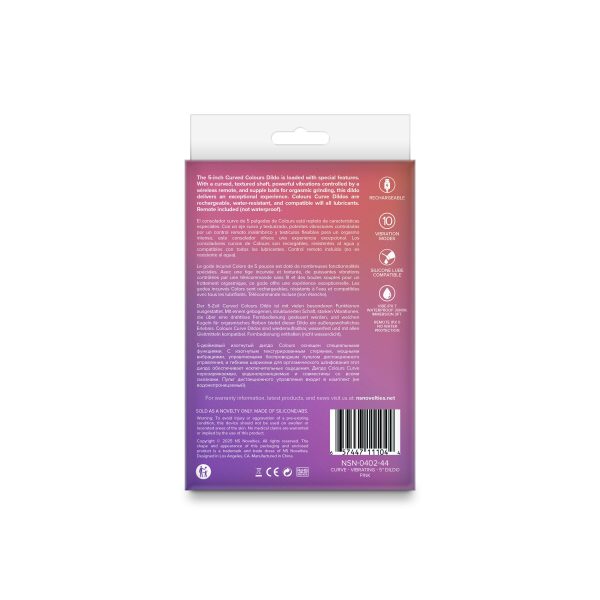 Дилдо с вибрацией NS Novelties Colours - Curve - Vibrating - 5" Dildo
