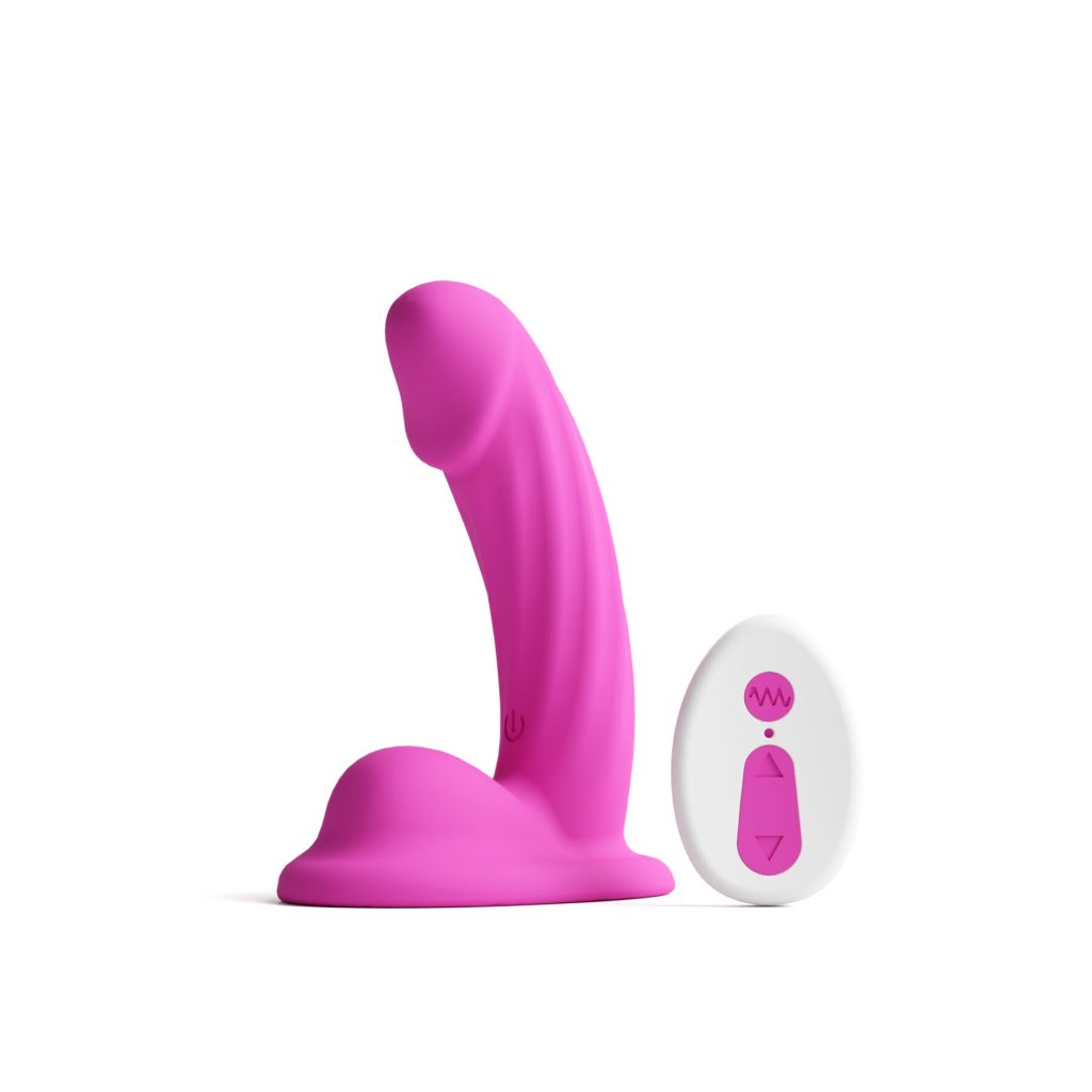 Дилдо с вибрацией NS Novelties Colours - Curve - Vibrating - 5" Dildo