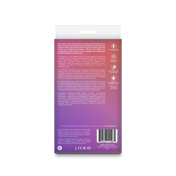 Дилдо с вибрацией NS Novelties Colours - Curve - Vibrating - 6" Dildo