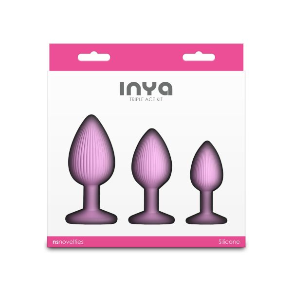 Набор анальных пробок NS Novelties INYA - Triple Ace Kit - Blush
