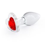 Стеклянная анальная пробка NS Novelties Crystal - Desires - Heart - Small