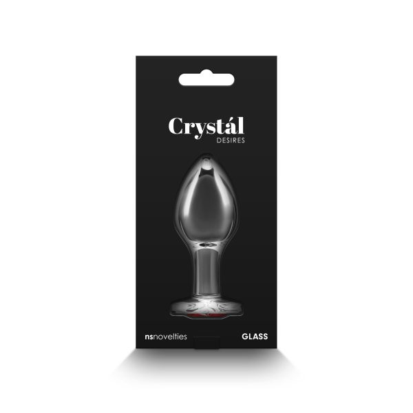 Скляна анальна пробка NS Novelties Crystal - Desires - Heart - Medium
