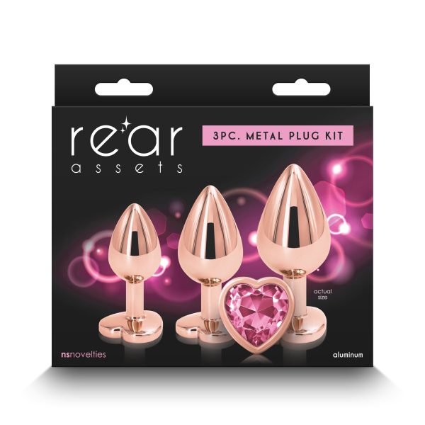 Набор анальных пробок NS Novelties Rear Assets - Trainer Kit - - Heart