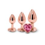 Набір анальних пробок NS Novelties Rear Assets - Trainer Kit - Rose - Heart