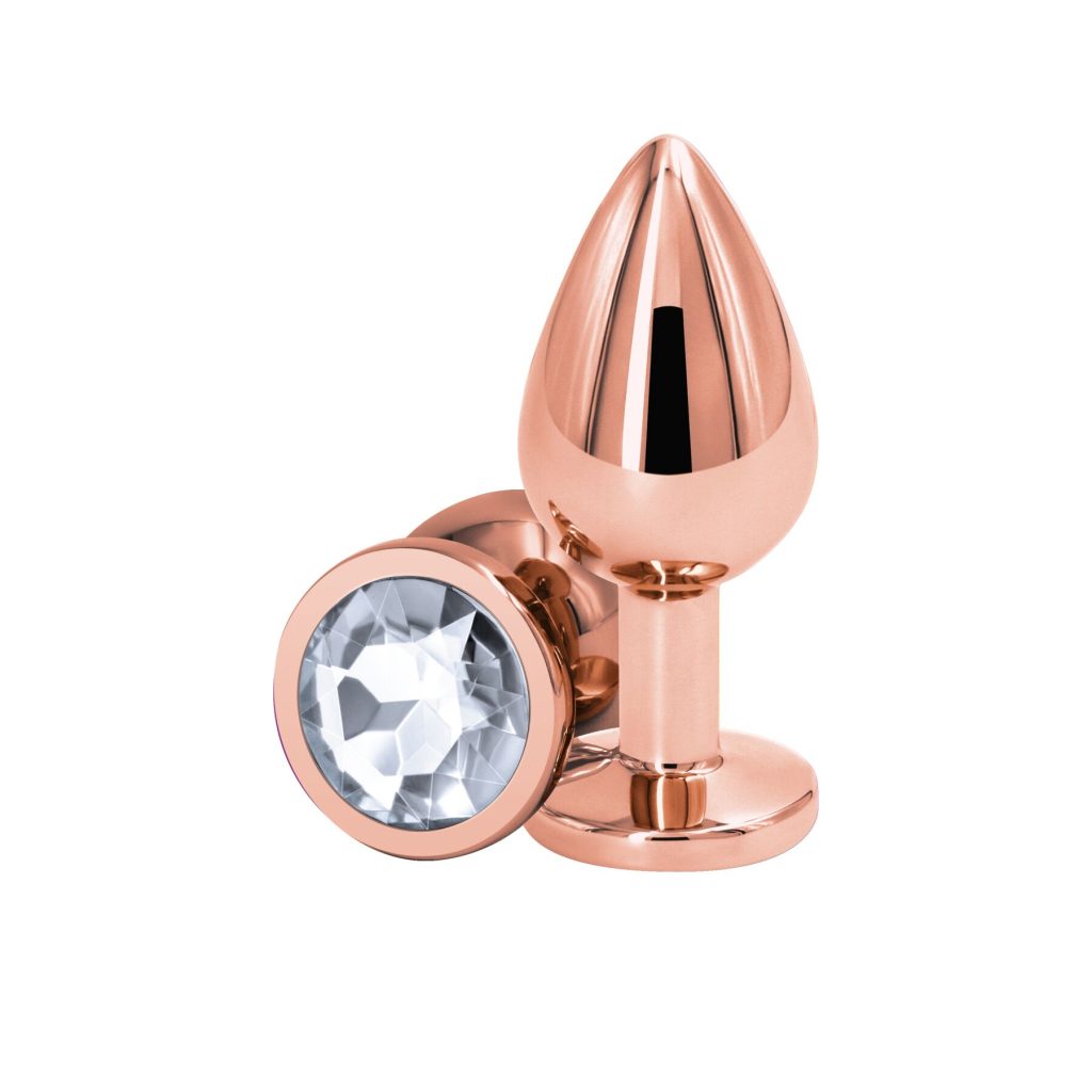 Анальная пробка NS Novelties Rear Assets - Rose - Medium - Clear