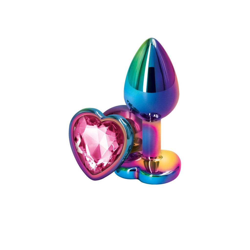 Анальная пробка NS Novelties Rear Assets - Multicolor Heart - Small