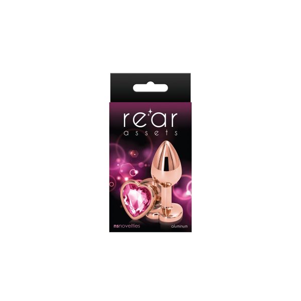 Анальная пробка NS Novelties Rear Assets - Rose Heart - Small