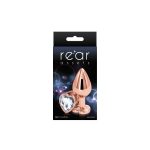 Анальная пробка NS Novelties Rear Assets - Rose Heart - Medium - Clear