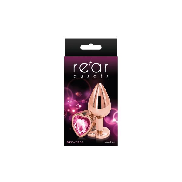 Анальна пробка NS Novelties Rear Assets - Rose Heart - Medium