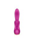 Смарт вибратор кролик с двойным отростком Satisfyer Double Flex