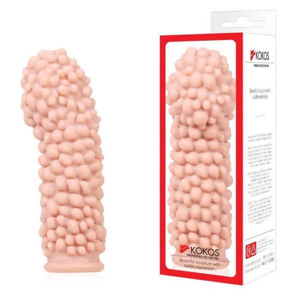 Насадка на член Kokos Extreme Sleeve ES.08 размер утолщающая, стимулирующий рельеф