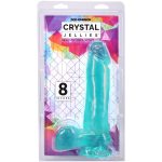 Фаллоимитатор Doc Johnson Crystal Jellies - 8 Inch Realistic Cock with Balls