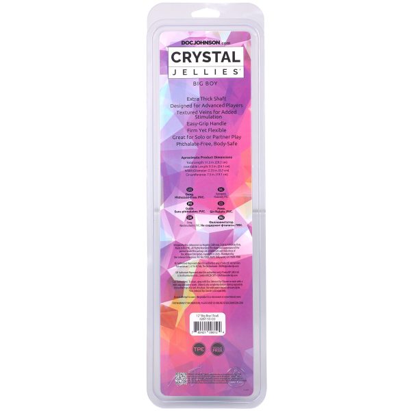 Фаллоимитатор Doc Johnson Crystal Jellies - 12 Inch Big Boy