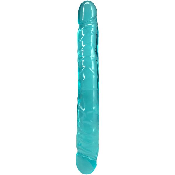 Фаллоимитатор двусторонний Doc Johnson Crystal Jellies 12" Jr. Double Dong