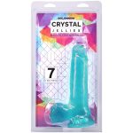 Фаллоимитатор Doc Johnson Crystal Jellies - 7 Inch Realistic Cock with Balls