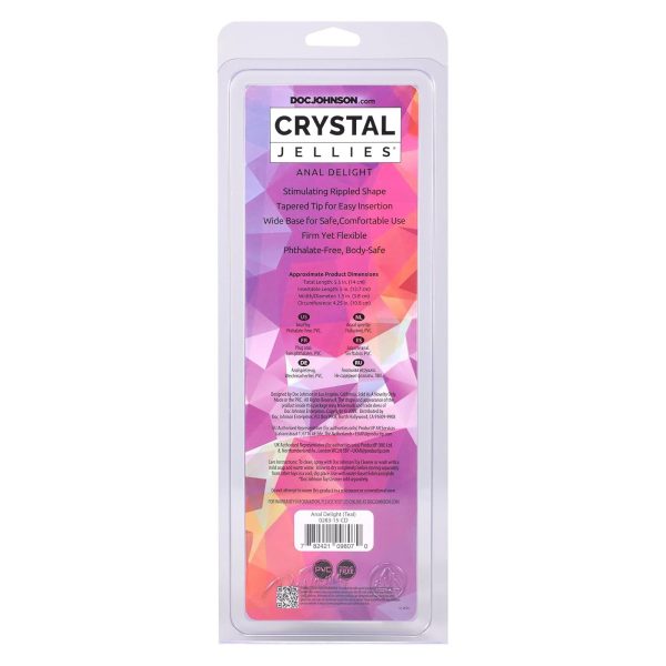 Дилдо Doc Johnson Crystal Jellies - Anal Delight - 5 Inch