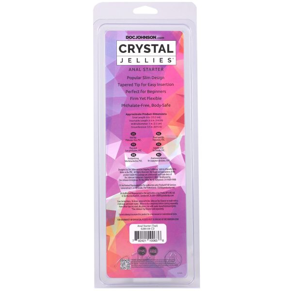 Дилдо Doc Johnson Crystal Jellies - Anal Starter - 5.5 Inches