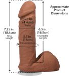 Фаллоимитатор Doc Johnson The Realistic Cock ULTRASKYN - 6 Inch with Balls Caramel