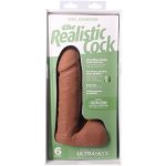Фаллоимитатор Doc Johnson The Realistic Cock ULTRASKYN - 6 Inch with Balls Caramel