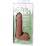 Фаллоимитатор Doc Johnson The Realistic Cock ULTRASKYN - 6 Inch with Balls Caramel