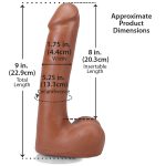 Фаллоимитатор Doc Johnson The Realistic Cock ULTRASKYN - 9 Inch with Balls Caramel