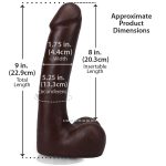 Фаллоимитатор Doc Johnson The Realistic Cock ULTRASKYN - 9 Inch with Balls Chocolate