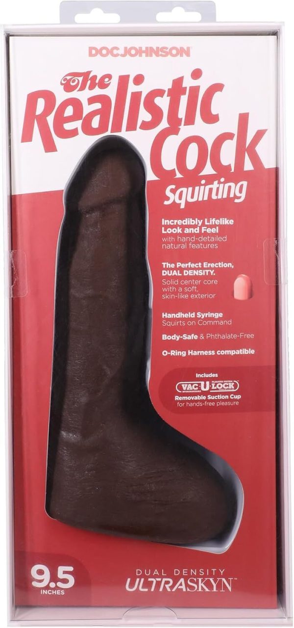Фалоімітатор, що кінчає Doc Johnson The Realistic Cock ULTRASKYN - Squirting 9