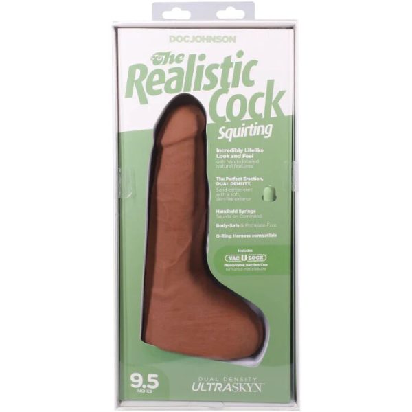 Фалоімітатор, що кінчає Doc Johnson The Realistic Cock ULTRASKYN - Squirting 9