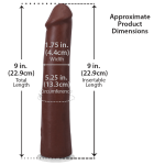 Фаллоимитатор Doc Johnson The Realistic Cock ULTRASKYN - 9 Inch Chocolate