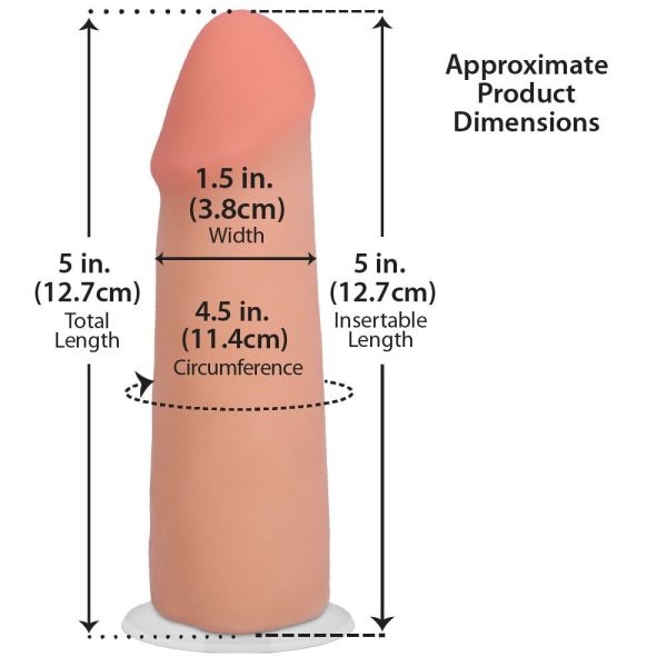 Фаллоимитатор Doc Johnson The Realistic Cock ULTRASKYN - 5 Inch Vanilla