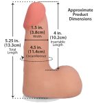 Фаллоимитатор Doc Johnson The Realistic Cock ULTRASKYN - 5 Inch with Balls Vanilla