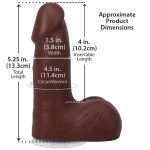Фаллоимитатор Doc Johnson The Realistic Cock ULTRASKYN - 5 Inch with Balls Chocolate