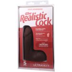Фаллоимитатор Doc Johnson The Realistic Cock ULTRASKYN - 5 Inch with Balls Chocolate