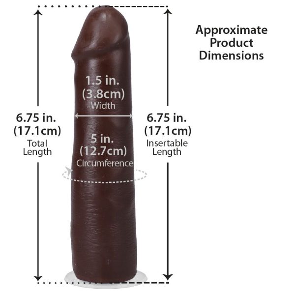 Фаллоимитатор Doc Johnson The Realistic Cock ULTRASKYN - 7 Inch Chocolate